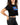 Jiu Jitsu Postcard Womens Crop Tee - Black