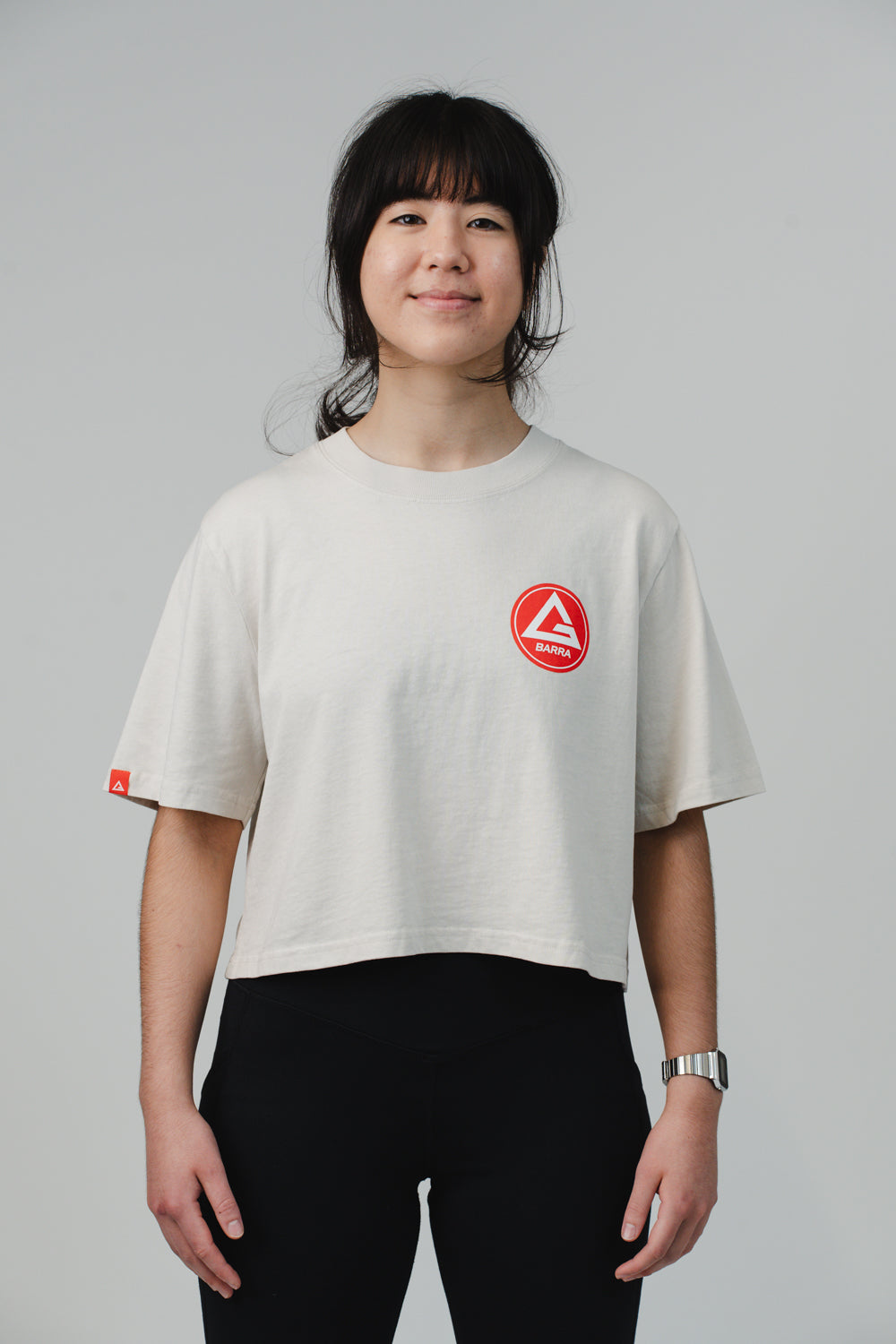 Red Shield Elite Womens Crop Tee - Natural
