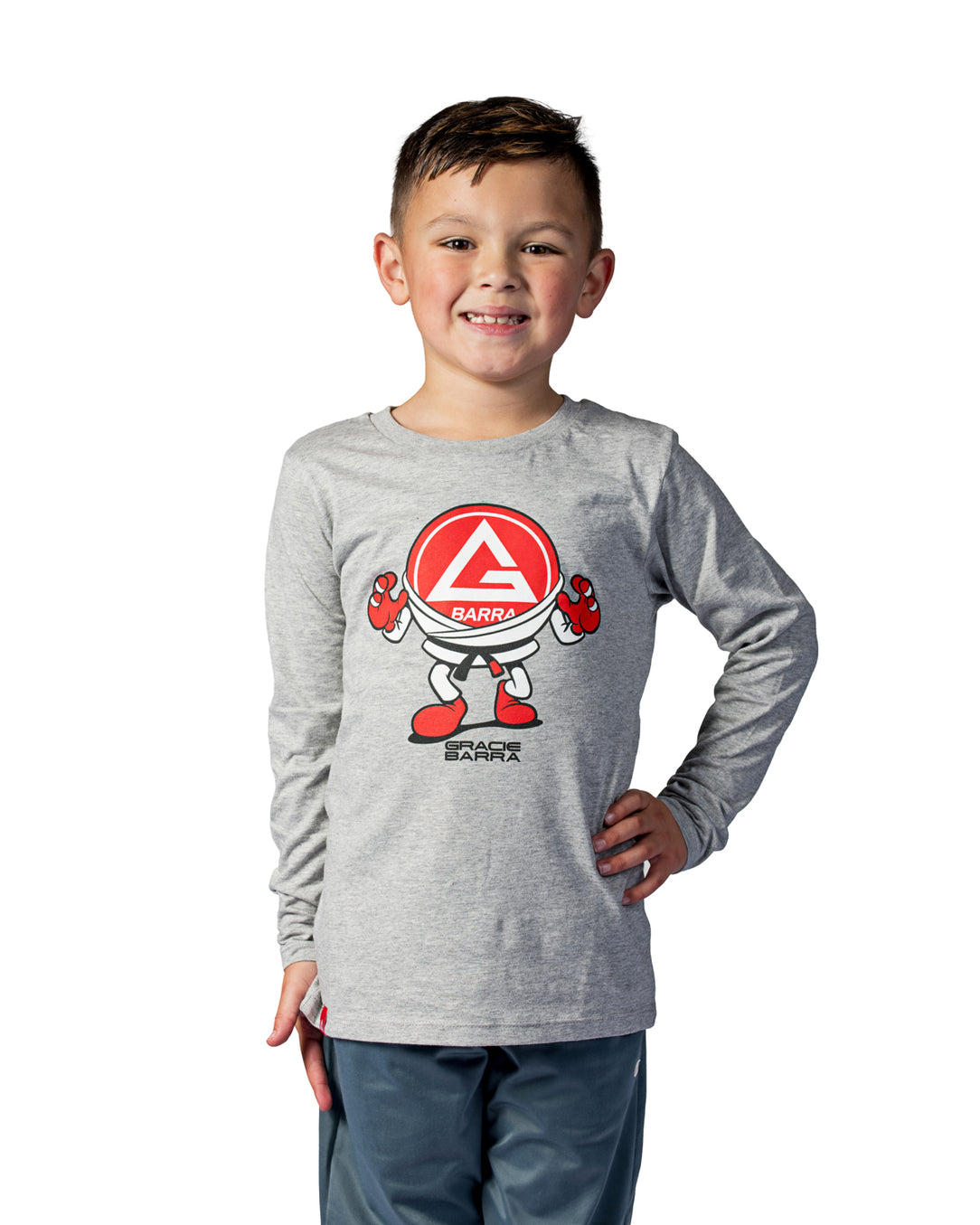 Barrinha Youth L/S Tee - Heather Grey