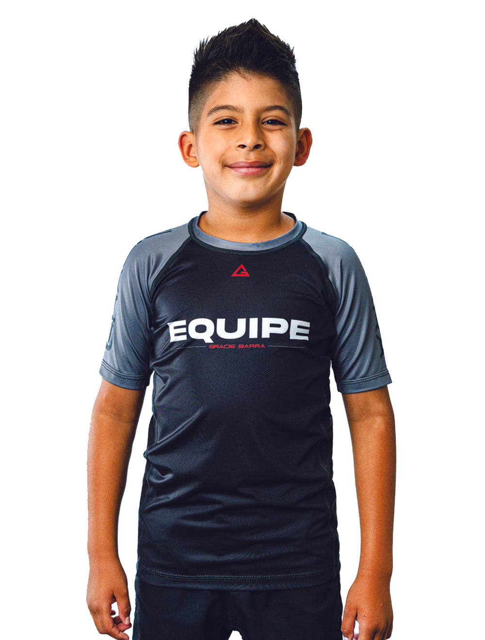 GB Edition S/S Youth Ranked Rashguard - Grey