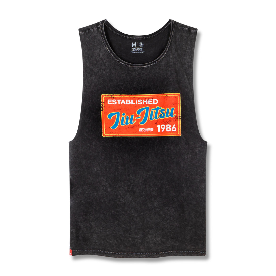 Jiu Jitsu Postcard Vintage Tank - Black