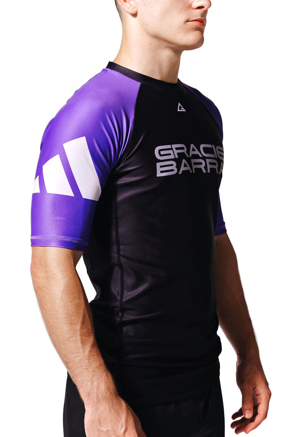 Barra Performance Ranked Rashguard S S by adidas Purple GB