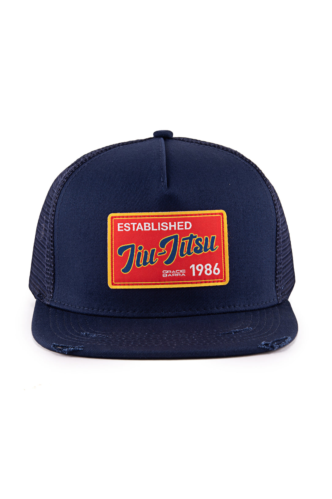 Jiu Jitsu Postcard Vintage Trucker Cap - Navy