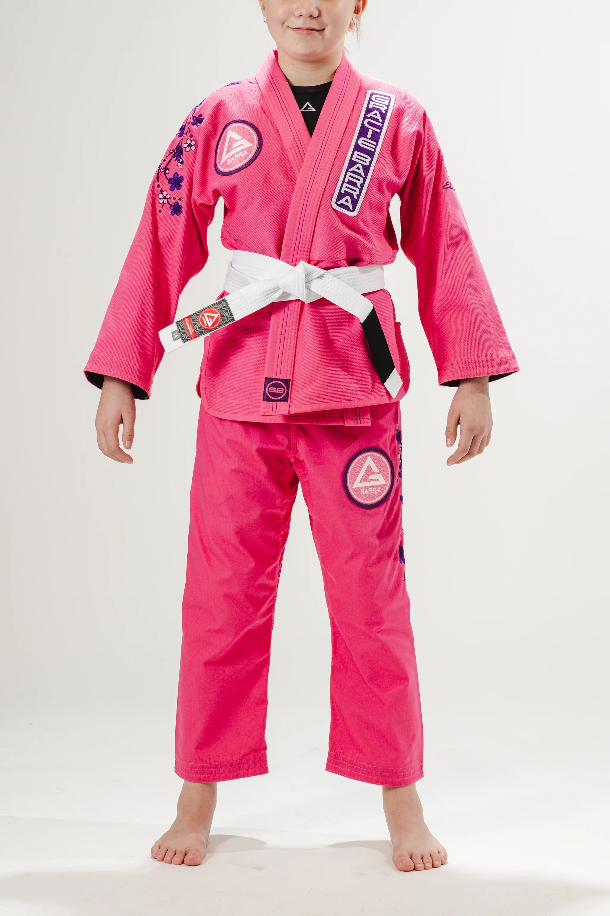 Sakura V3 Kids Kimono - Pink – GB Wear UK Sakura V3 Kids Kimono - Pink – GB Wear UK