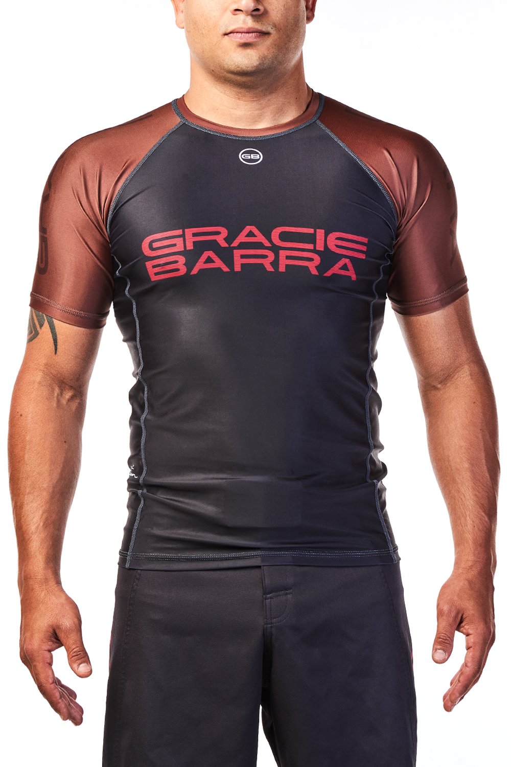 Mens Ranked Rashguard V2 - Brown