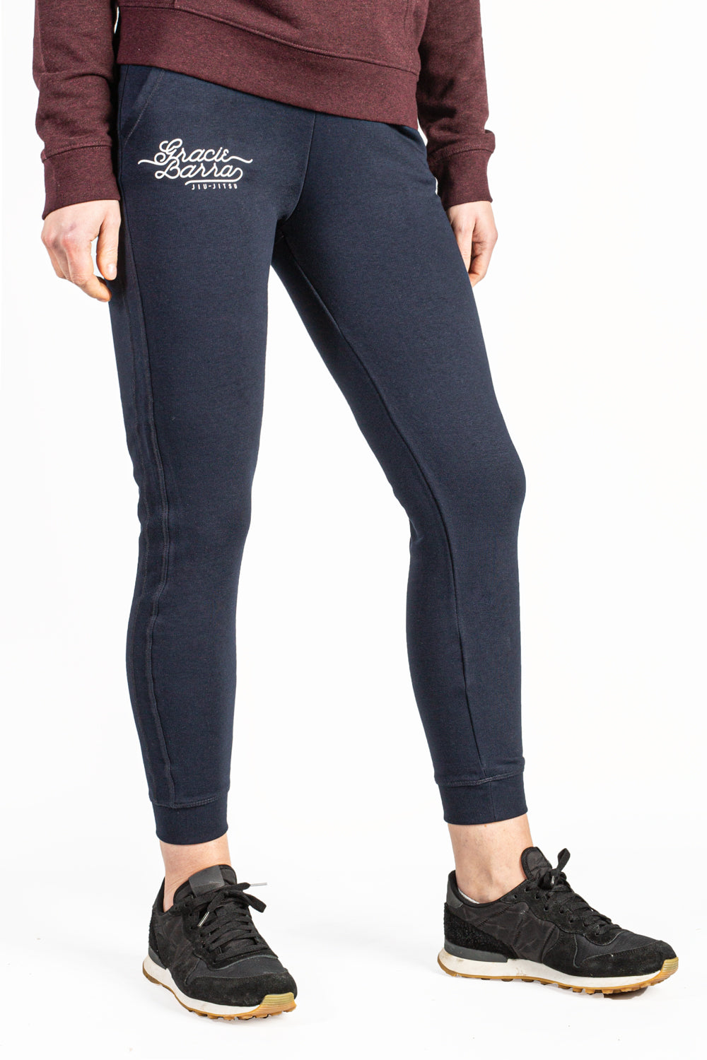 Script Organic cotton & recycled polyester Womens sweat pant - Navy